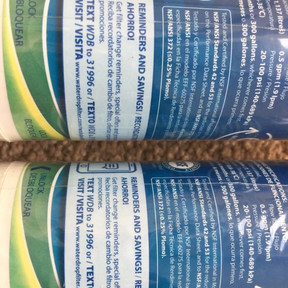 Waterdrop Refrigerator Water Filters WDS-DA2900020B Samsung New Sealed lot of 2 - Picture 5 of 5